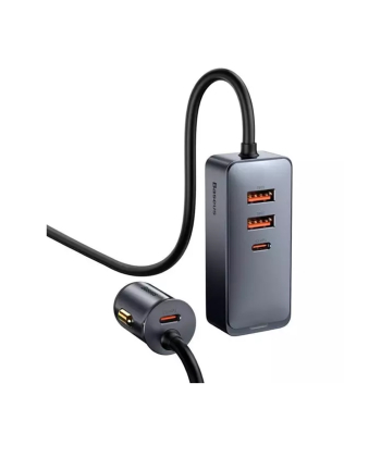 شارژر فندکی 4 پورت بیسوس مدل Baseus Share Together Car Charger 120W CCBT-A0G