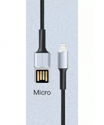 کابل شارژ سریع و انتقال داده میکرو به یواس بی یک متری ایکس او XO double side insert charging cable MICRO USB NB116