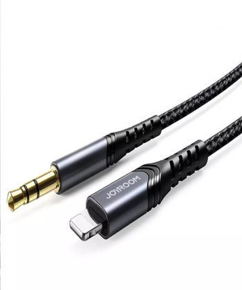 مبدل لایتنینگ به جک 3.5 میلیمتری یک متری جویروم JOYROOM Lightning audio cable SY-A02