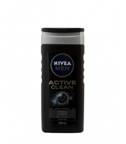 شامپو سر و بدن مردانه نیوآ Nivea مدل Active Clean حجم 250 میلی لیتر