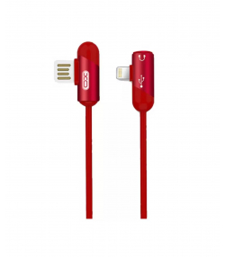 کابل شارژ و مبدل صدای لایتنینگ ایکس او به طول یک متر XO Lightning audio cable NB38