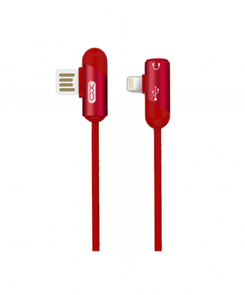 کابل شارژ و مبدل صدای لایتنینگ ایکس او به طول یک متر XO Lightning audio cable NB38