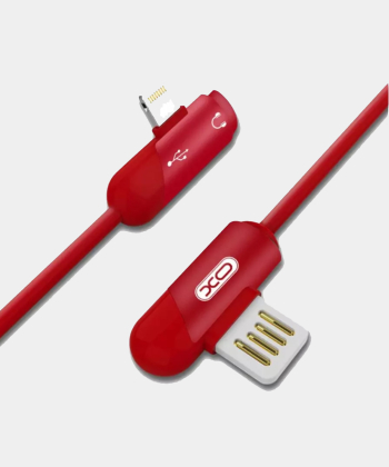 کابل شارژ و مبدل صدای لایتنینگ ایکس او به طول یک متر XO Lightning audio cable NB38