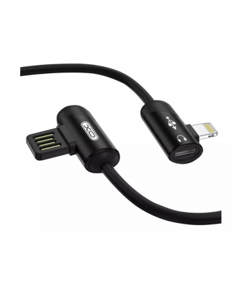 کابل شارژ و مبدل صدای لایتنینگ ایکس او به طول یک متر XO Lightning audio cable NB38