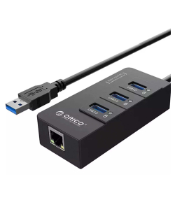 هاب اترنت و یو اس بی اوریکو Orico USB3.0 Gigabit Ethernet Adapter HR01-U3