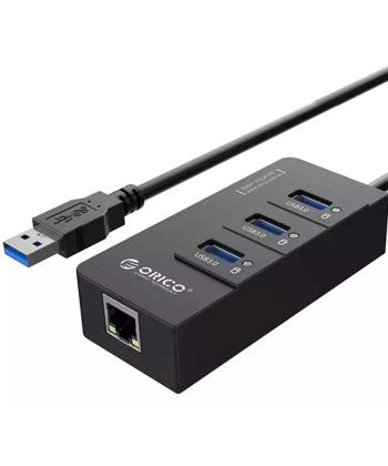 هاب اترنت و یو اس بی اوریکو Orico USB3.0 Gigabit Ethernet Adapter HR01-U3