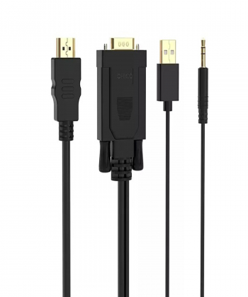 مبدل اچ دی ام آی به وی جی ای و صدا و یو اس بی اوریکو ORICO VGA/HDMI Adapter Cable 1M (XD-VATH)