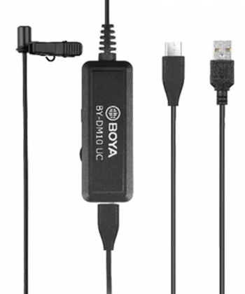 میکروفون با سیم یقه ای بویا BOYA BY-DM10 UC Microphone with Lightning and USB Type-A Cables