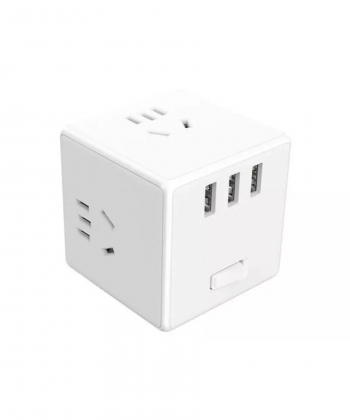 چند راهی مکعبی قابل اتصال به پریز میجیا شیائومی Xiaomi Mijia Magic Cube Socket Plug Multifunctional USB Charger