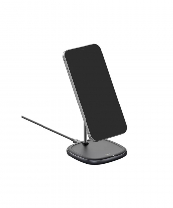 استند شارژر وایرلس بیسوس Baseus Swan Magnetic Desktop Bracket Wireless Charger