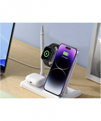 شارژر بی سیم رومیزی 4 کاره ایکس او XO-WX033 4 in 1 desktop wireless charger