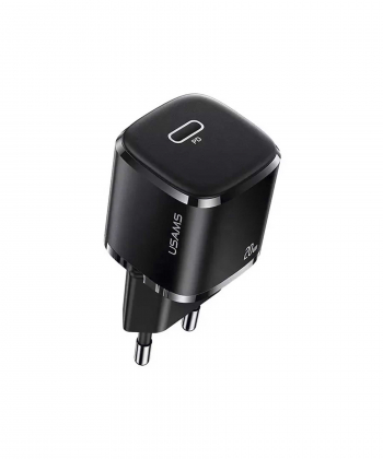 شارژر دیواری تایپ سی 20 وات یوسامز USAMZ 20W Single Port Mini PD Fast Charger (EU) US-CC124 T36