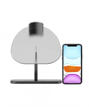 شارژر بی سیم رومیزی 30 وات و پایه نگهدارنده ایرپاد مکس، ایرپاد و آیفون ویوو WiWU M15 Hubble Stand Wireless Charger