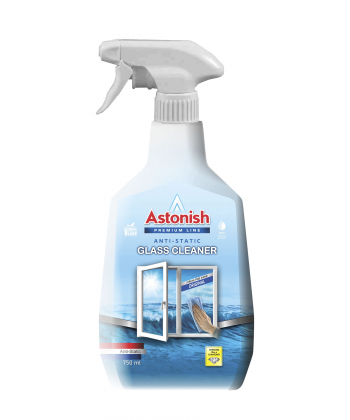 اسپری شیشه پاک کن آنتی استاتیک اوشن آستونیش Astonish حجم 750 میلی لیتر