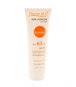 کرم ضدآفتاب بی رنگ SPF63 دکتر ژیلا Dr. Jila وزن 50 گرم