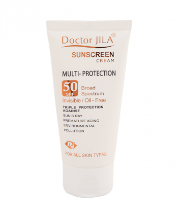 کرم ضدآفتاب SPF50 دکتر ژیلا Dr Jila مدل Multi-Protection وزن 50 گرم