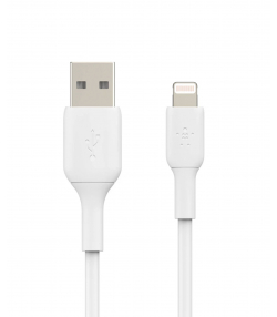 کابل شارژ سریع USB-C به USB-A بلکین مدل CAB001bt1MWH سفید شارژ سریع دو پورت 37 وات بلکین مدل WCB007vfWH