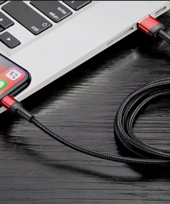 کابل شارژ لایتنینگ بیسوس Baseus Cafule Special Edition Lightning Cable 1m CALKLF-GG1