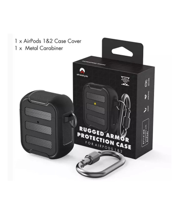 کاور ایرپاد 1 و 2 دارای قلاب اتصال آها استایل AhaStyle PT115-A AirPods 1&2 Case