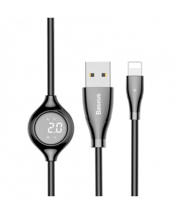 کابل لایتنینگ نمایشگردار بیسوس Baseus Big Eye Digital Display Lightning Cable 1.2m