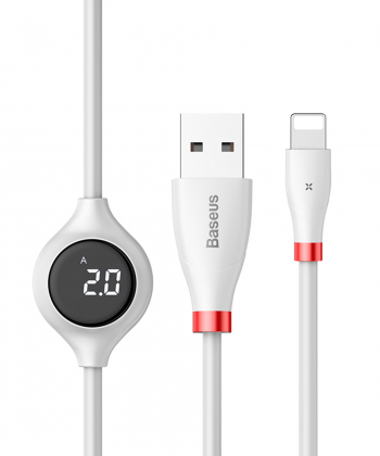 کابل لایتنینگ نمایشگردار بیسوس Baseus Big Eye Digital Display Lightning Cable 1.2m