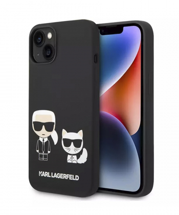 قاب سیلیکونی آیفون 14 طرح گربه و کارل CG Mobile iphone 14 Cat Karl Lagerfeld Silicone Case