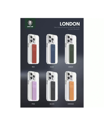 قاب محافظ شیشه ای آیفون 14 پرو گرین Green iphone 14 Pro London Grip Case