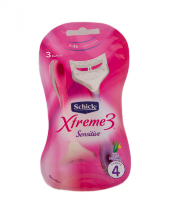 خودتراش زنانه شیک Schick مدل Xtreme3 بسته بندی 4 عددی