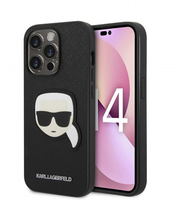 قاب چرمی آیفون 14 پرو طرح کارل CG Mobile iphone 14 Pro Karl Lagerfeld Leather Case