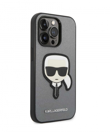 قاب چرمی آیفون 14 پرو طرح کارل CG Mobile iphone 14 Pro Karl Lagerfeld Leather Case