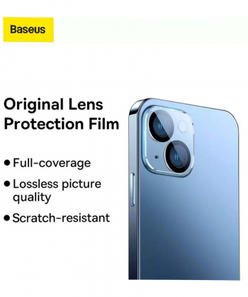 محافظ لنز دوربین آیفون 14 و 14 پلاس بیسوس (پک دو عددی) Baseus 14/14 Plus Lens Film Protector SGQK000702