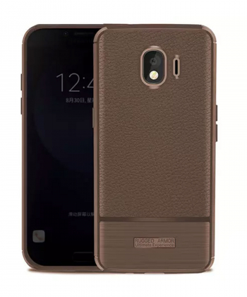 قاب ژله ای طرح چرم سامسونگ Becation Ruged Armor Case Samsung Galaxy J4 2018