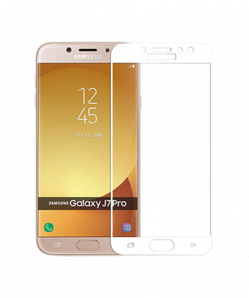 محافظ صفحه نمایش شیشه ای تمام صفحه سامسونگ Glass Samsung Galaxy J7 Pro