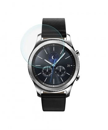 محافظ صفحه نمایش شیشه ای ساعت سامسونگ Samsung Gear S3 Glass Screen Protector