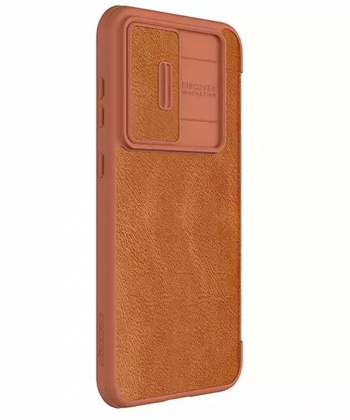 کیف محافظ سامسونگ اس 23 اف ای نیلکین Nillkin Samsung Galaxy S23 FE Qin Pro leather case