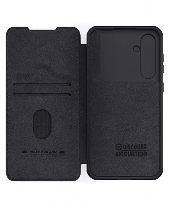 کیف محافظ سامسونگ اس 23 اف ای نیلکین Nillkin Samsung Galaxy S23 FE Qin Pro leather case