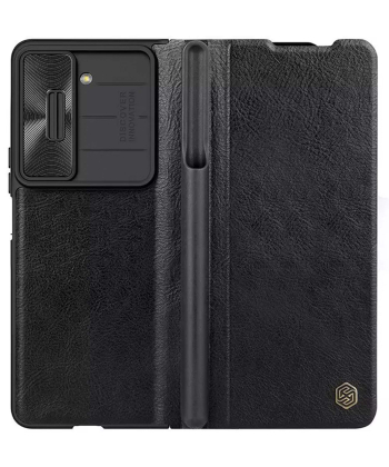 کیف محافظ سامسونگ زد فولد 5 نیلکین Nillkin Samsung Galaxy Z Fold 5/W24 Qin Pro leather case