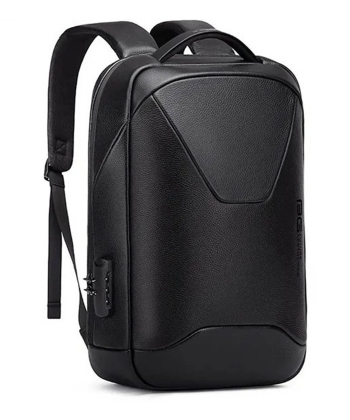 کوله پشتی لپ تاپ 15.6 اینچ مسافرتی ضد سرقت بنج Bange BG-6621 Leather Anti Theft Travel Backpack