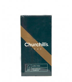 کاندوم بسیار نازک چرچیلز Churchills مدل Ultra Thin بسته 12 عددی