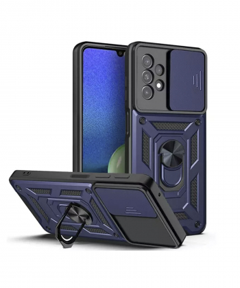 قاب محافظ لنز و حلقه دار سامسونگ Samsung Galaxy A72 Slide Camera & Ring Holder Stand Case