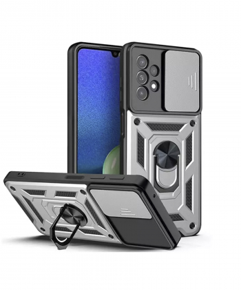 قاب محافظ لنز و حلقه دار سامسونگ Samsung Galaxy A72 Slide Camera & Ring Holder Stand Case