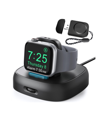 پایه شارژ بی سیم اپل واچ آها استایل Ahastyle PT143 for Apple Watch 2 in 1 Magnetic Wireless Charger