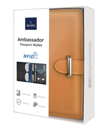 کیف پول و کیف پاسپورتی مردانه ویوو Wiwu APWBL Ambassador Passport Wallet