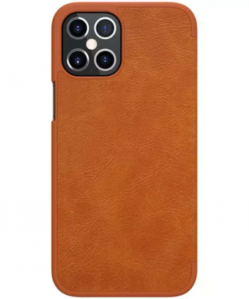 کیف چرمی نیلکین آیفون Nillkin Qin Leather Case iPhone 12 Pro Max