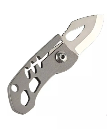 چاقو آنباکسینگ تیتانیومی تاشوی قابل آویز از دسته کلید Portable sharp mini folding knife