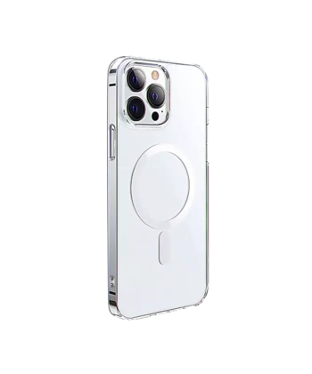 قاب مگنتی شفاف آیفون 14 پرومکس 6.7 اینچ ویوو Wiwu Crystal Magnetic Phone case IP14 6.7' pro Max MCC-101