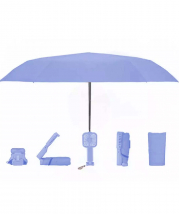 چتر بارانی و آفتابی دارای مینی پنکه شارژی Mini Fan Umbrella Product ST-200