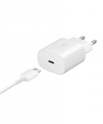 شارژر اصلی سوپرفست 25 وات سامسونگ با کابل تایپ سی Samsung Travel Adapter Charging EP-TA800 25W