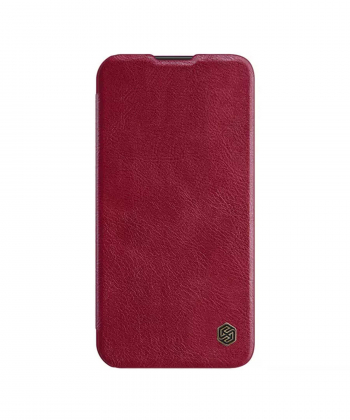 کیف چرمی نیلکین آیفون 13 پرومکس Nillkin Qin Leather Case iPhone 13 Pro Max