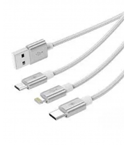 کابل شارژر سه سر اوریکو ORICO UTS-12 3 in 1 Data Cable